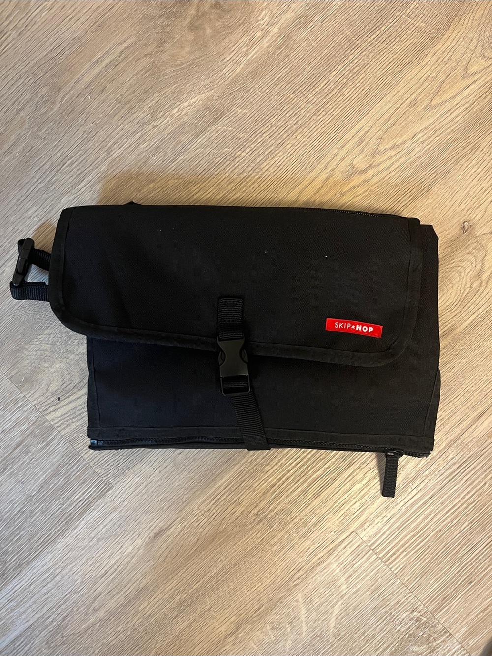 Skip Hop Black Travel Diaper Changing Pad with Buckle